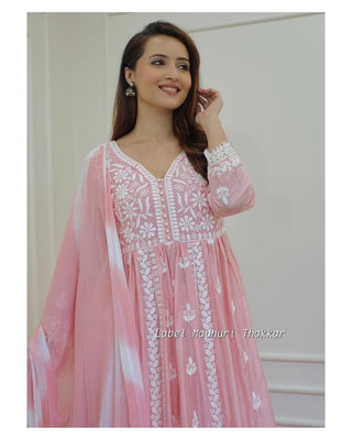rayon-cotton-kurti-palazzo-dupatta-set-with-chikankari-work-color-pink-3