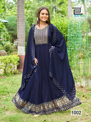     rayon-gown-with-dupatta-with-sequence-embroidery-print-work-navy-1