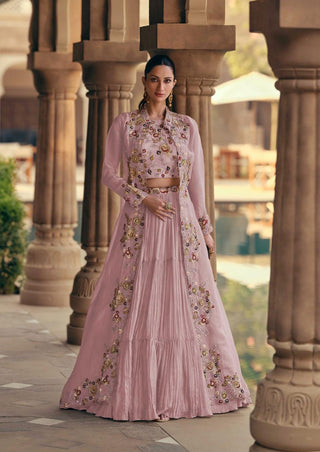 real-chinnon-silk-premium-organza-silk-lehenga-choli-shrug-set-with-embroidery-work-color-pink-1
