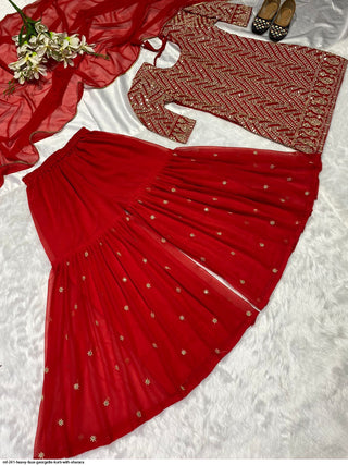 red-color-georgeous-heavy-fox-georgette-top-with-sharara-6