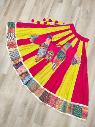 roman-lehenga-choli-set-with-maslin-crochet-print-gotta-lace-embellished-thread-embroidery-codi-lace-work-color-yellow-magenta-5