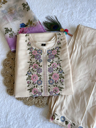 roman-silk-kurti-pant-dupatta-set-sequins-embroidery-print-work-color-cream-4