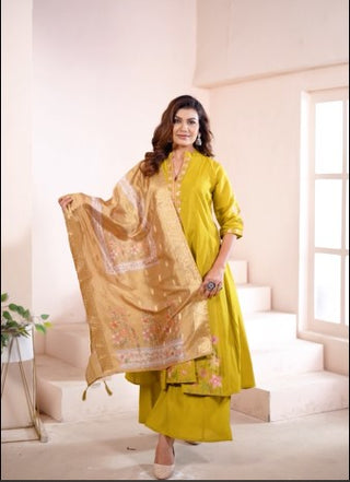 roman-silk-top-plazzo-dupatta-set-with-embroidery-print-work-color-mustard-1
