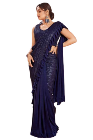 ruffle-design-saree-ready-to-wear-blue-color