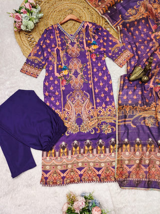 satin-silk-kurti-pant-dupatta-suit-set-with-embroidery-print-lace-work-color-purple-8