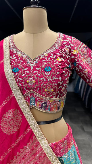 satin-silk-lehenga-choli- dupatta-set-embroidery-sequence-thread-zari-lace-work-color-rani-pink-7