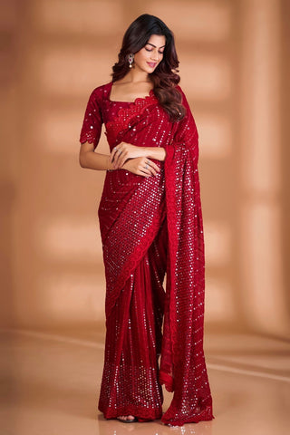 sequence-saree-with-sequence-embroidery-work-color-red-3