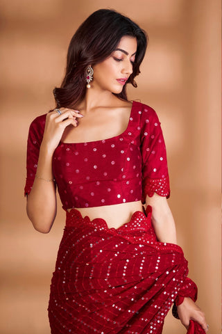 sequence-saree-with-sequence-embroidery-work-color-red-4