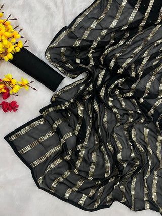 sequins-embroidery-polopiping-border-saree-black-color-4