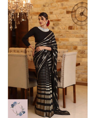 sequins-embroidery-polopiping-border-saree-black-color
