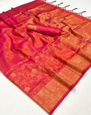 silk-handloom-weaving-saree-color-orange-2