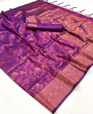 silk-handloom-weaving-saree-color-purple-3