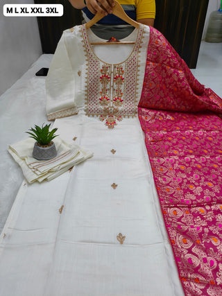 silk-kurti-pant-dupatta-set-with-embroidery-work-color-white