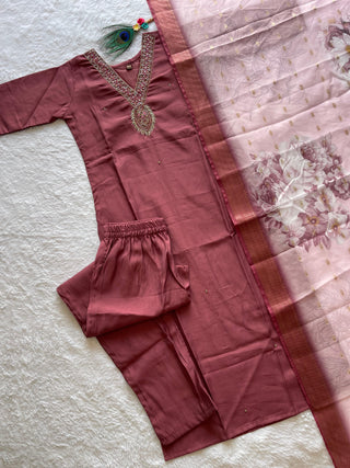 silk-kurti-pant-dupatta-set-with-hand-embroidery-digital-print-work-color-light-maroon