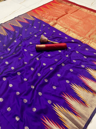 silk-saree-zari-minakari-temple-big-boder-weaving-work-royal-purple