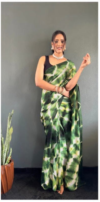 soft-georgette-two-tone-saree-withzari-sequence-work-color-green