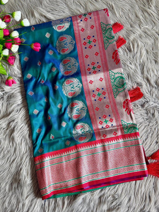super-soft-traditional-narayanpeth-paithani-silk-saree-color-deep-sea-blue-1