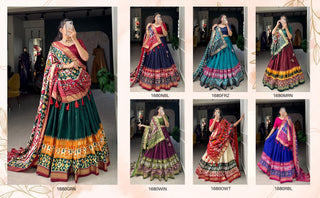 tusser-silk-lehenga-choli-dupatta-set-patola-foil-print-work-1