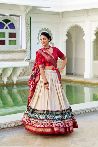 tusser-silk-lehenga-choli-dupatta-set-patola-foil-print-work-color-cream-1