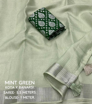 varman-indian-saree-women-kota-silk-green-color-4