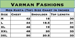 2 - 4 Days Delivery! Varman Indian Plus Size Men Kurta Rayon Embroidery Work Ready to Wear Party Wear, Listing ID: 10326585245978