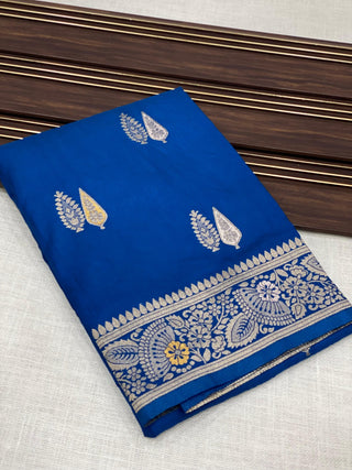 viscos-dola-silk-saree-hand-dying-weaving-latkan-color-blue-3