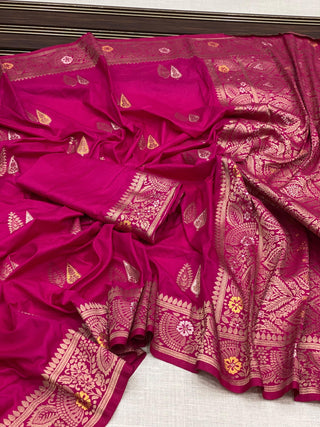 viscos-dola-silk-saree-hand-dying-weaving-latkan-color-magenta-2