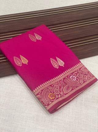 viscos-dola-silk-saree-hand-dying-weaving-latkan-color-magenta-3