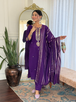 viscose-chanderi-salwar-kameez-dupatta-set-dyable-embroidery-work-color-purple-1