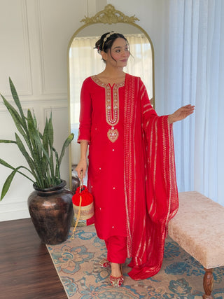 viscose-chanderi-salwar-kameez-dupatta-set-dyable-embroidery-work-color-red-1