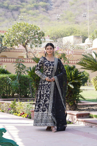 viscose-diable-jacquard-gown-dupatta-with-sequins-embroidery-work-color-black-1