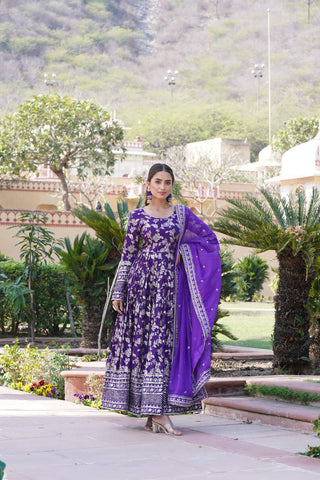 viscose-diable-jacquard-gown-dupatta-with-sequins-embroidery-work-color-purple-1