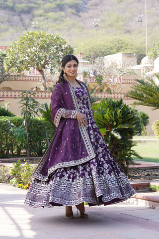 viscose-diable-jacquard-gown-dupatta-with-sequins-embroidery-work-color-wine-5