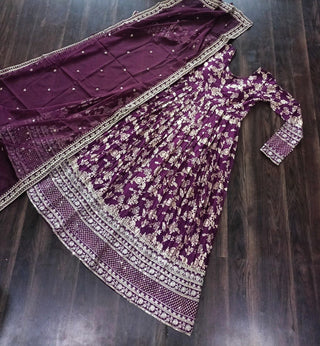 viscose-diable-jacquard-gown-dupatta-with-sequins-embroidery-work-color-wine-6