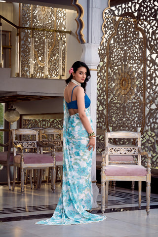 weightless-marbal-sarees-floral-print-with-pearl-lace-border-color-blue-3