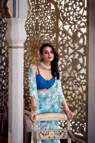 weightless-marbal-sarees-floral-print-with-pearl-lace-border-color-blue-4