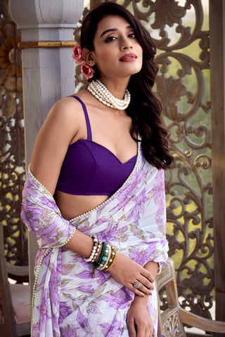 weightless-marbal-sarees-floral-print-with-pearl-lace-border-color-purple-3