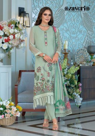 zaveri-larisa-soft-organza-kurti-pant-dupatta-set-with-embroidery-digital-print-work-color-green-1