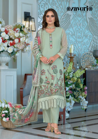 zaveri-larisa-soft-organza-kurti-pant-dupatta-set-with-embroidery-digital-print-work-color-green-2
